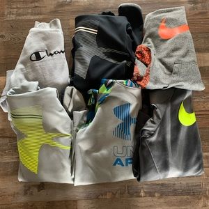 2 Nike, 3 UA, and 1 Champion hoodies!!